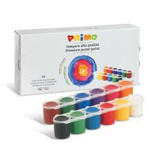 Picture of PRIMO POSTER PAINT SET OF 12 POTS x25ML